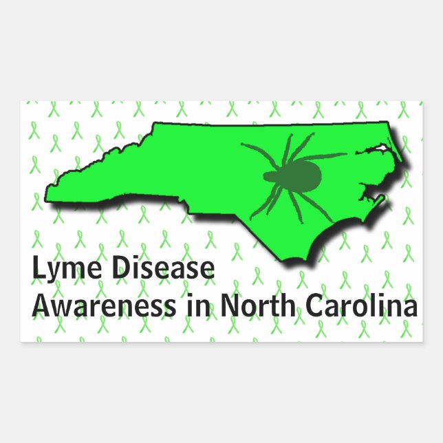 Sticker de sensibilisation à la maladie de Lyme en (Devant)