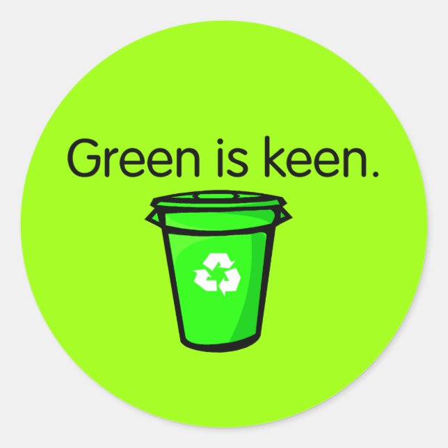 Sticker de sensibilisation au recyclage (Devant)
