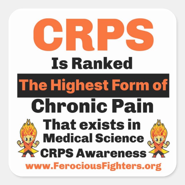 Sticker de sensibilisation CRPS (Devant)