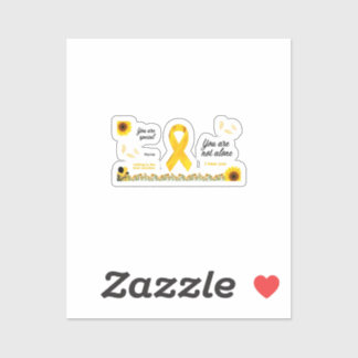 Sticker de sensibilisation de septembre jaune