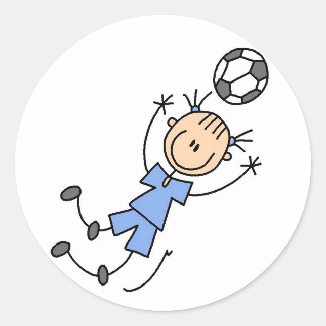 Sticker de soccer Blue Girls (Devant)
