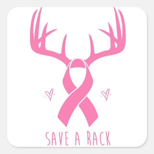 Sticker de soutien contre le cancer du sein en rac (Devant)
