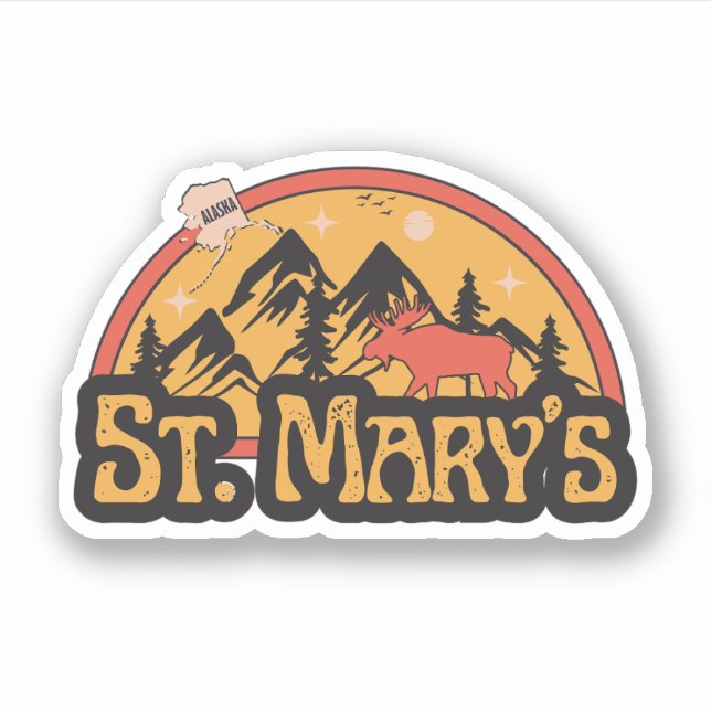 Sticker de St. Mary's, Alaska (Devant)
