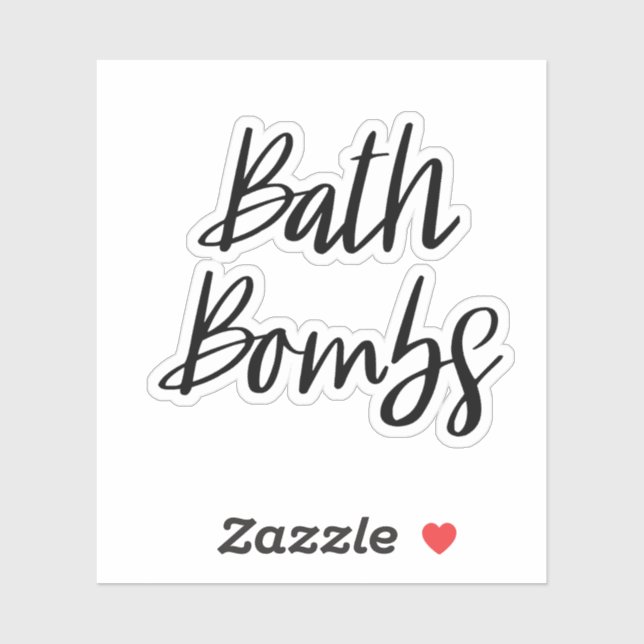 Sticker de stockage de bombes de bain (Feuille)