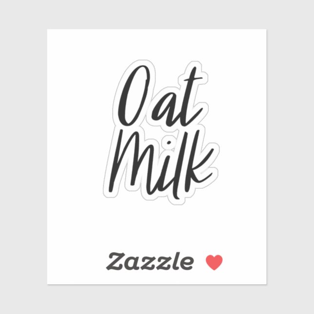 Sticker de stockage de lait d'avoine (Feuille)