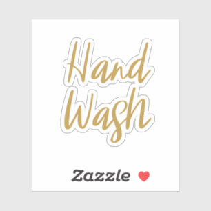 Sticker de stockage de lavage à main