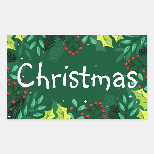 Sticker de stockage de Noël Étiquettes (Devant)