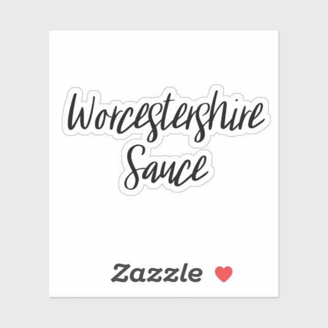Sticker de stockage de sauce Worcestershire (Feuille)