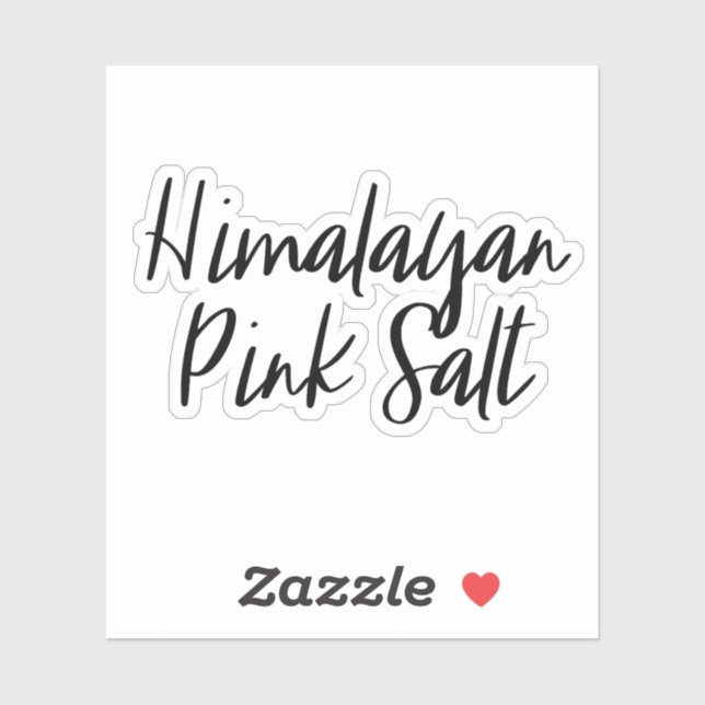 Sticker de stockage de sel rose de l'Himalaya (Feuille)