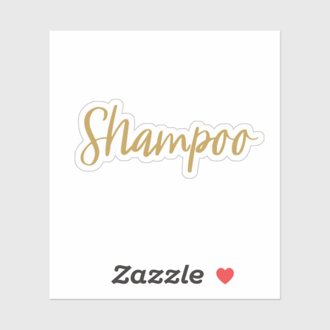 Sticker de stockage de shampooing (Feuille)