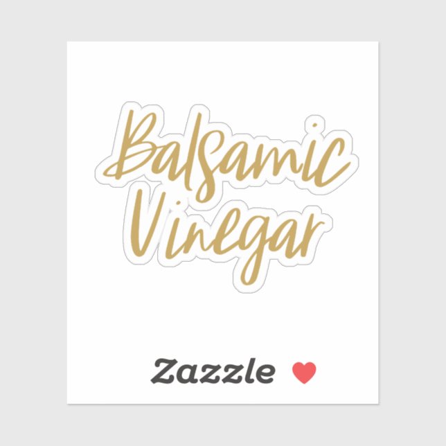 Sticker de stockage de vinaigre balsamique (Feuille)