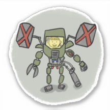 Sticker de style de livre de bande dessinée Ethan