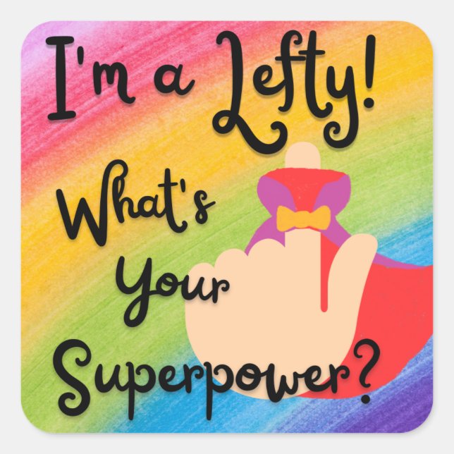 Sticker de superpuissance Lefty (Devant)