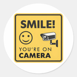 Sticker de surveillance de CCTV - Smile, vous êtes