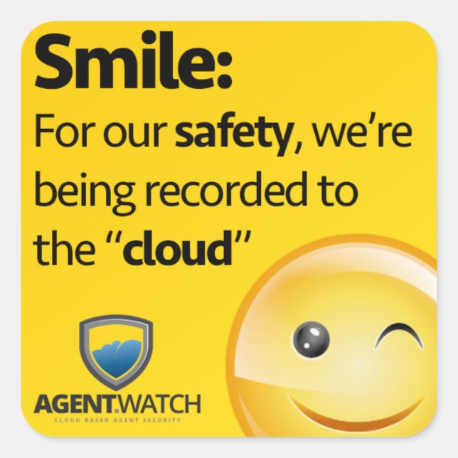 Sticker de surveillance de l'agent (Devant)