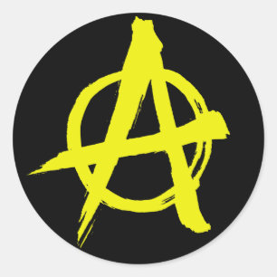 Sticker de symbole anarcho-capitaliste