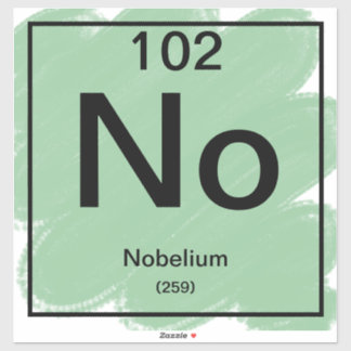Sticker de table périodique - Nobelium