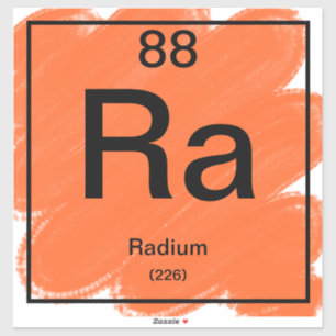 Sticker de table périodique - Radium