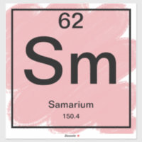Sticker de table périodique - Samarium