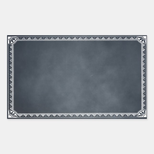 Sticker de tableau noir blanc vintage (Devant)
