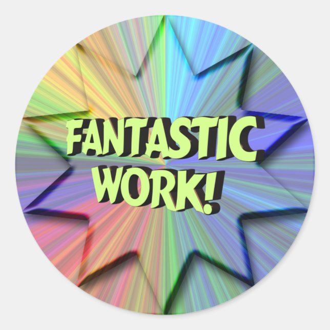 Sticker de travail fantastique (Devant)