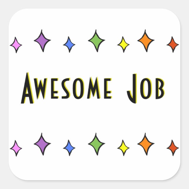 Sticker de travail génial (Devant)