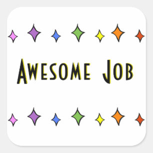 Sticker de travail génial