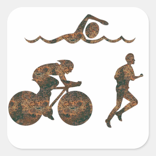 Sticker de triathlon de pointe (Devant)