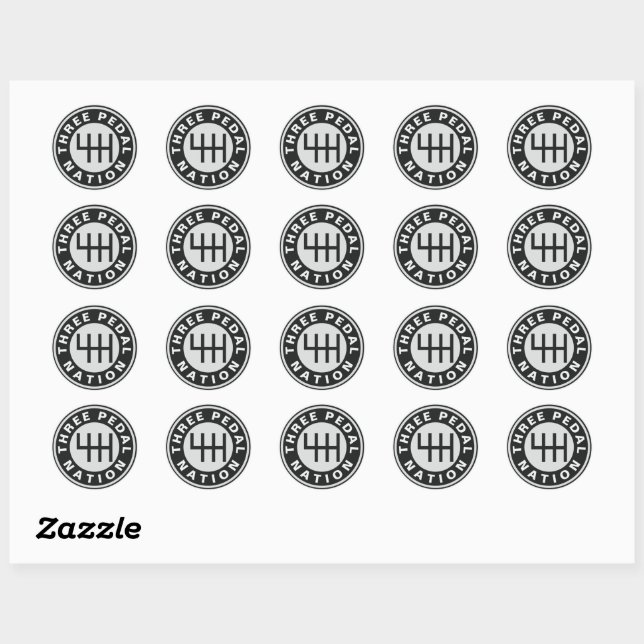 Sticker DE TROIS PEDAL NATION (Feuille)