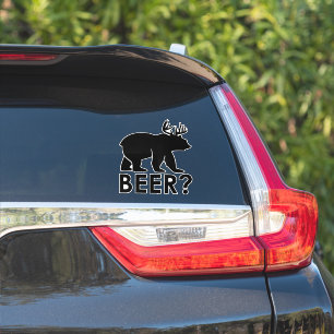 Sticker de typographie de bière
