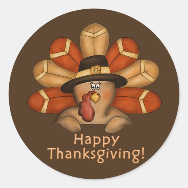 sticker de vacances bon thanksgiving Turquie (Devant)