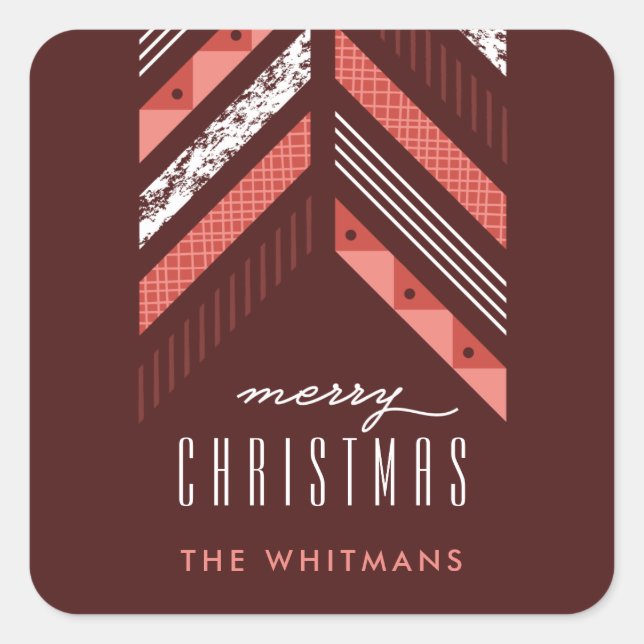 Sticker de vacances de la bande de Herringbone - M (Devant)