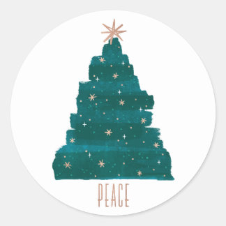 Sticker de vacances en arbre peint