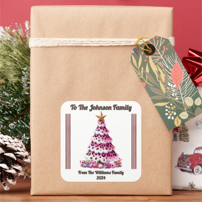 Sticker de vacances pour cadeaux (vacances)