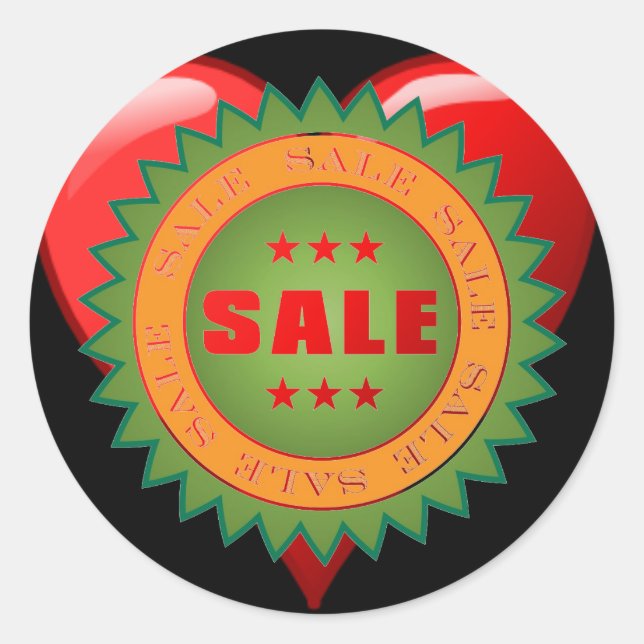 Sticker de vente Sticker rond (Devant)