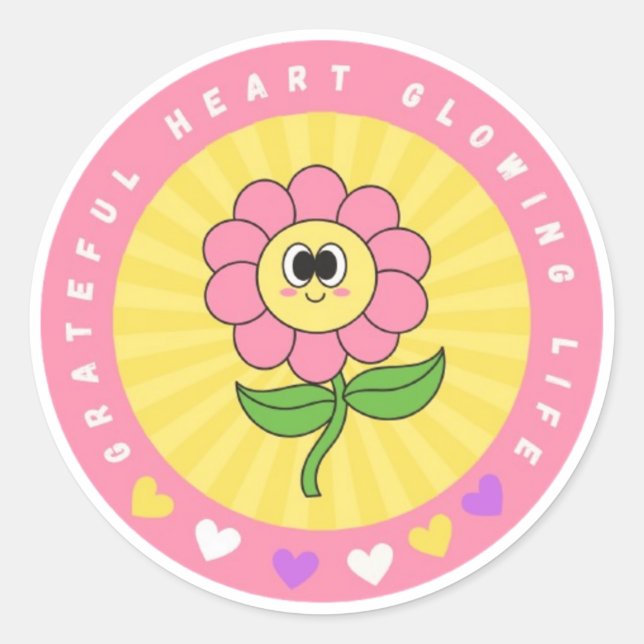 Sticker de vie Grateful Heart (Devant)