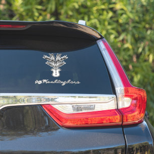 Sticker de voiture de script de nom de main de Pal