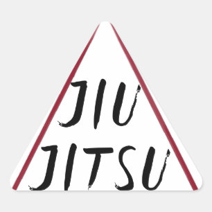 Sticker de voiture triangle Jiu Jitsu