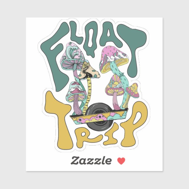 Sticker de voyage flottant (Feuille)