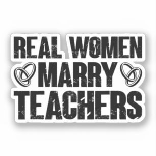 Sticker De vraies femmes mariées professeurs amusant profe