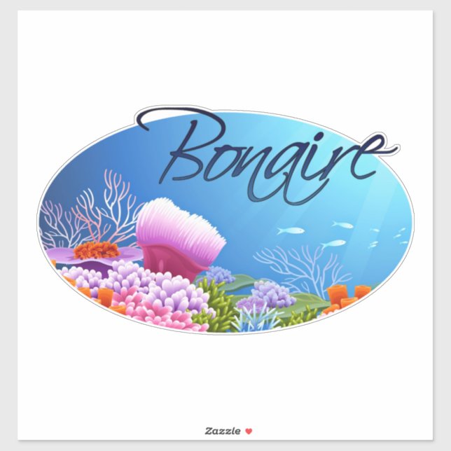 Sticker Décal de Bonaire (Feuille)