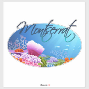 Sticker Décal de Montserrat