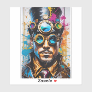 Sticker Décal de vinyle de portrait de l'homme