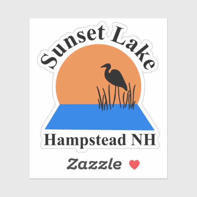 Sticker Décal de vinyle du lac Sunset (Feuille)