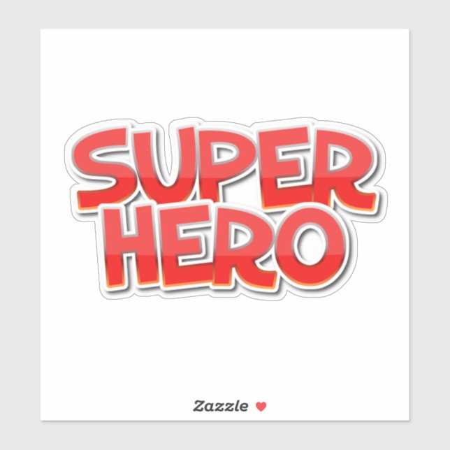 Sticker Décal Superhero (Feuille)