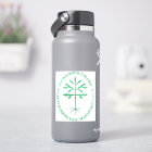 Décal vert Vinyle rectangulaire