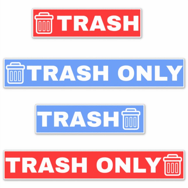 Sticker Déchets uniquement (Devant)