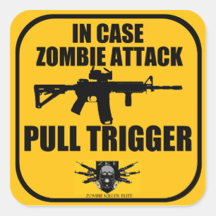Sticker déclencheur de l'attaque par zombie Coque