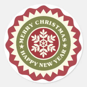 Sticker décoratif pour flocon de neige de Noël