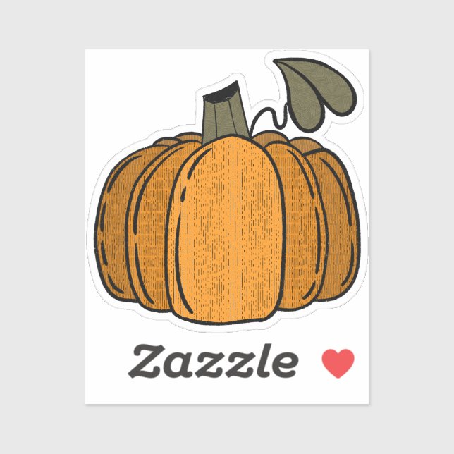 Sticker Décorer votre Citrouille (Feuille)